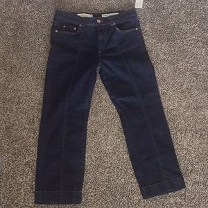 Anthropologie Pilcro high rise dark wash crop